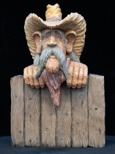 Bust 1 - Bruce Futterer - Cowboy on a Fence